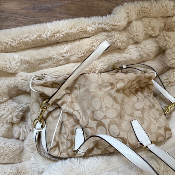 Coach Signature Stripe Nancy Satchel F28505 - Picture 2 of 6